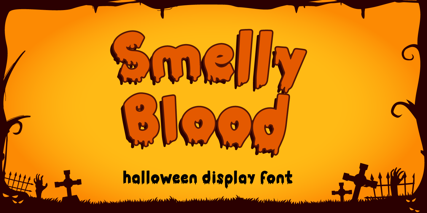 Smelly Blood Regular Font preview
